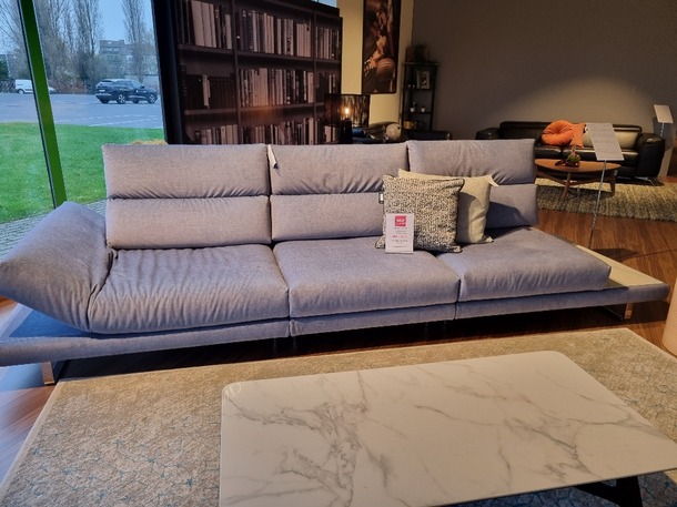 Natuzzi Roma moderne salon met verstelbare rug - 0